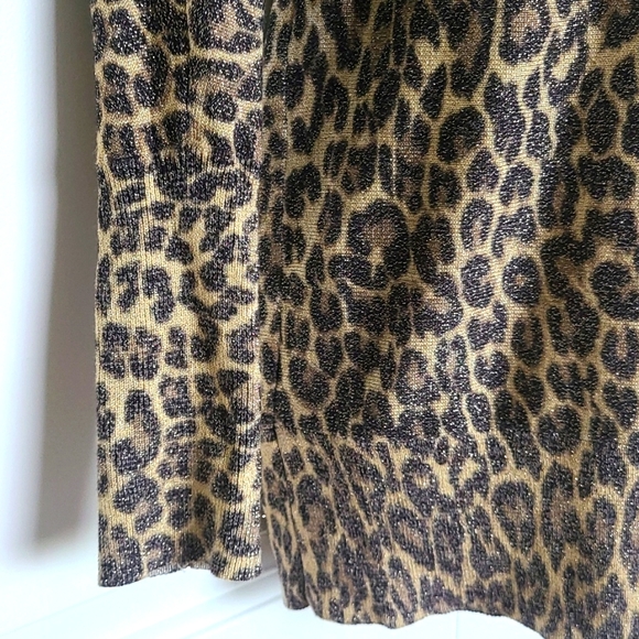 Thalia Sodi Metallic Leopard Crew-Neck Sweater - Picture 5 of 11